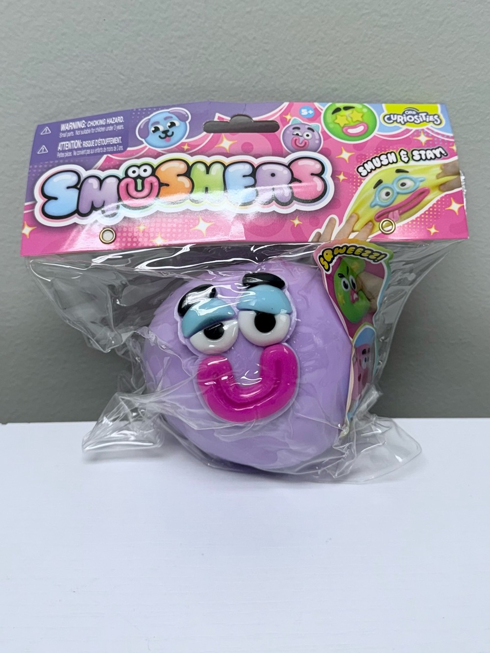 New! Authentic Orb Bright Purple Smusher Squeeze Squishy Toy